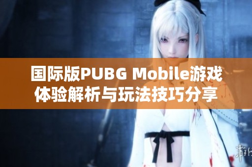 国际版PUBG Mobile游戏体验解析与玩法技巧分享