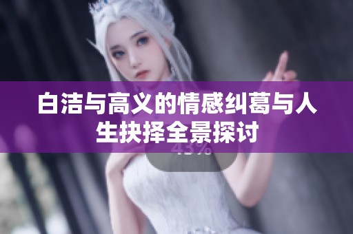 白洁与高义的情感纠葛与人生抉择全景探讨