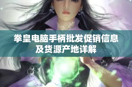 拳皇电脑手柄批发促销信息及货源产地详解