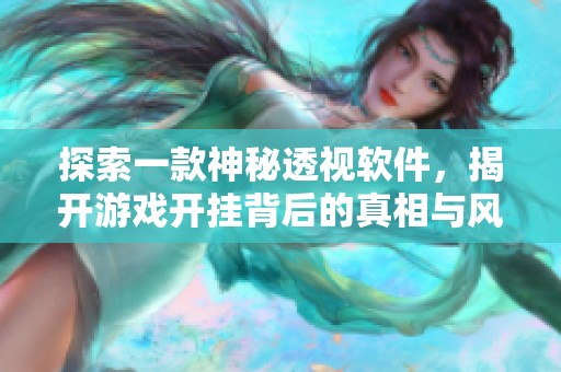 探索一款神秘透视软件，揭开游戏开挂背后的真相与风险