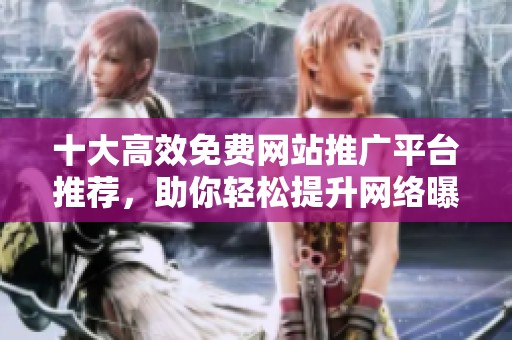 十大高效免费网站推广平台推荐，助你轻松提升网络曝光率