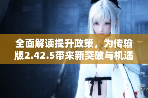 全面解读提升政策，为传输版2.42.5带来新突破与机遇