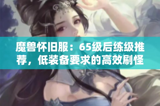 魔兽怀旧服：65级后练级推荐，低装备要求的高效刷怪地点分享