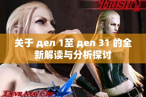 关于 дел 1至 дел 31 的全新解读与分析探讨