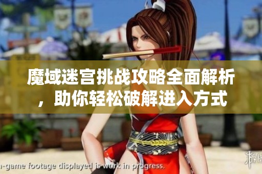 魔域迷宫挑战攻略全面解析，助你轻松破解进入方式
