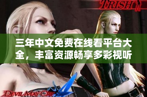 三年中文免费在线看平台大全，丰富资源畅享多彩视听体验