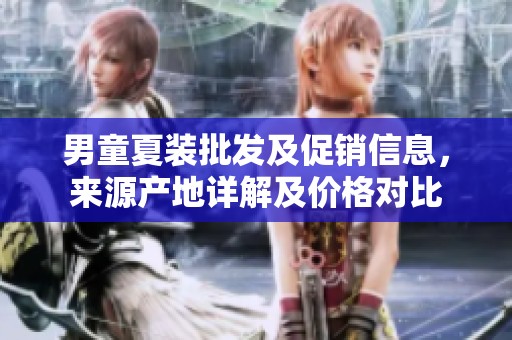 男童夏装批发及促销信息，来源产地详解及价格对比