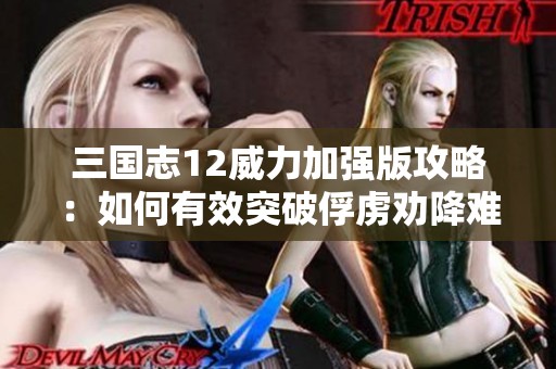 三国志12威力加强版攻略：如何有效突破俘虏劝降难关秘诀分享