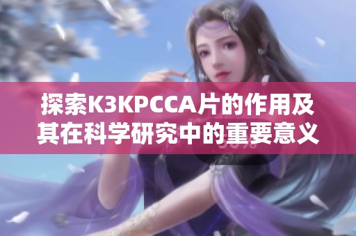 探索K3KPCCA片的作用及其在科学研究中的重要意义