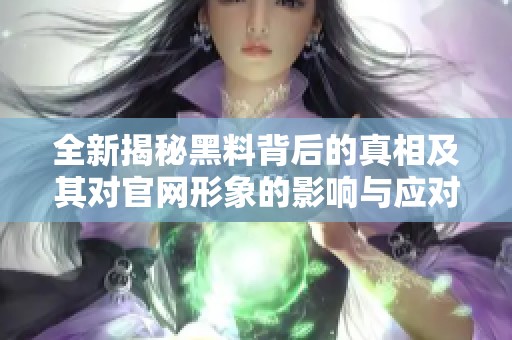 全新揭秘黑料背后的真相及其对官网形象的影响与应对策略