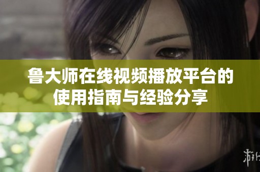 鲁大师在线视频播放平台的使用指南与经验分享