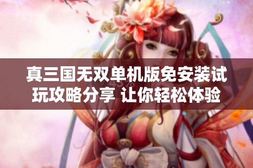 真三国无双单机版免安装试玩攻略分享 让你轻松体验经典游戏魅力