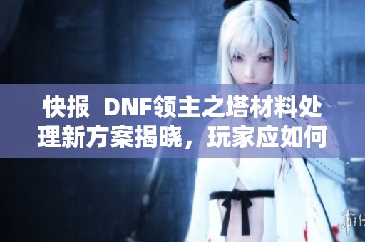 快报  DNF领主之塔材料处理新方案揭晓，玩家应如何应对