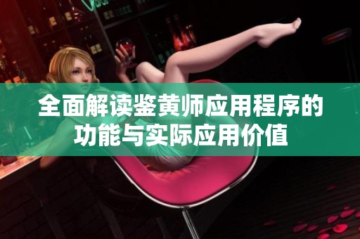 全面解读鉴黄师应用程序的功能与实际应用价值