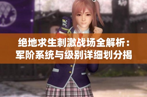 绝地求生刺激战场全解析：军阶系统与级别详细划分揭秘