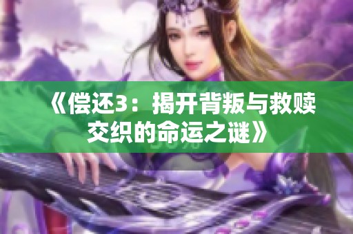 《偿还3：揭开背叛与救赎交织的命运之谜》