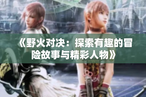 《野火对决：探索有趣的冒险故事与精彩人物》
