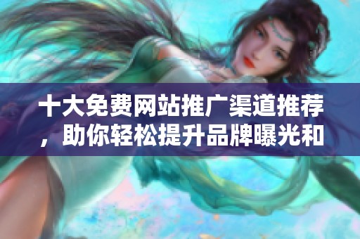十大免费网站推广渠道推荐，助你轻松提升品牌曝光和流量获取