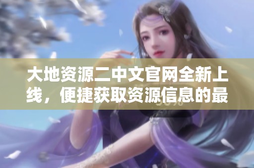 大地资源二中文官网全新上线，便捷获取资源信息的最佳选择