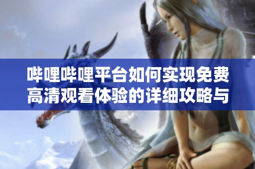 哔哩哔哩平台如何实现免费高清观看体验的详细攻略与分享