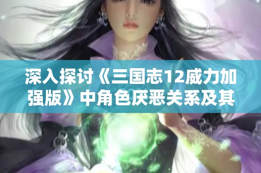 深入探讨《三国志12威力加强版》中角色厌恶关系及其对游戏的影响机制