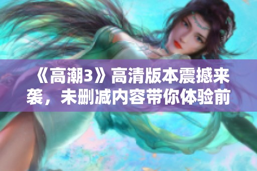 《高潮3》高清版本震撼来袭，未删减内容带你体验前所未有的视听盛宴