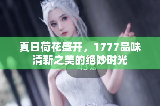 夏日荷花盛开，1777品味清新之美的绝妙时光
