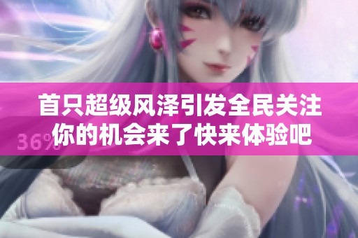 首只超级风泽引发全民关注 你的机会来了快来体验吧