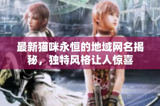 最新猫咪永恒的地域网名揭秘，独特风格让人惊喜
