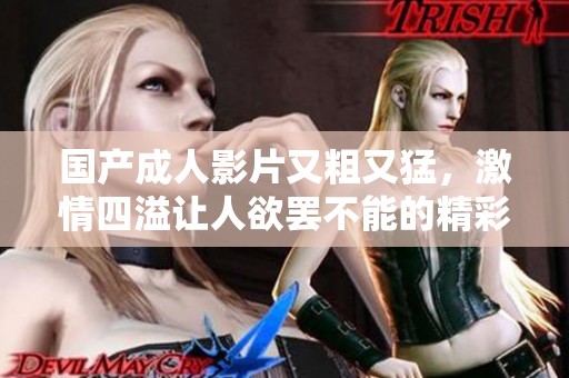 国产成人影片又粗又猛，激情四溢让人欲罢不能的精彩体验