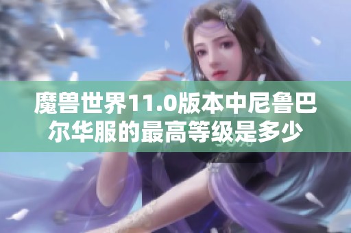魔兽世界11.0版本中尼鲁巴尔华服的最高等级是多少