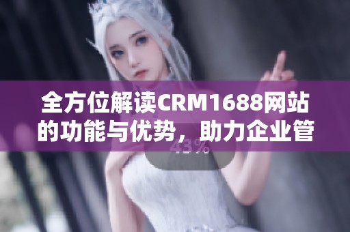 全方位解读CRM1688网站的功能与优势，助力企业管理提升效果