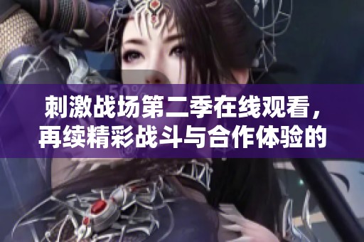 刺激战场第二季在线观看，再续精彩战斗与合作体验的精彩旅程