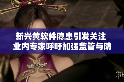 新兴黄软件隐患引发关注 业内专家呼吁加强监管与防范措施