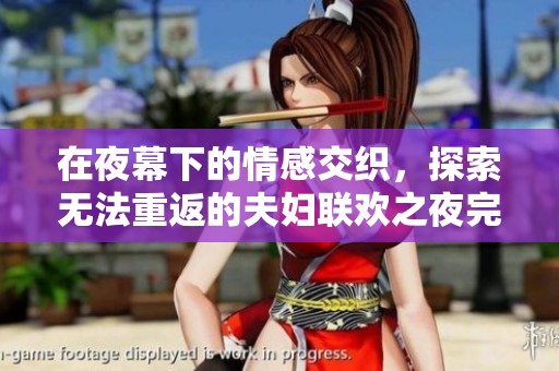 在夜幕下的情感交织，探索无法重返的夫妇联欢之夜完整版在线观看
