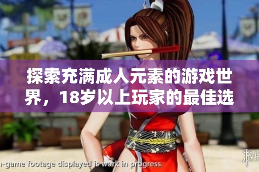探索充满成人元素的游戏世界，18岁以上玩家的最佳选择