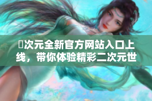 囧次元全新官方网站入口上线，带你体验精彩二次元世界