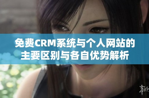 免费CRM系统与个人网站的主要区别与各自优势解析