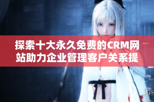 探索十大永久免费的CRM网站助力企业管理客户关系提升效率