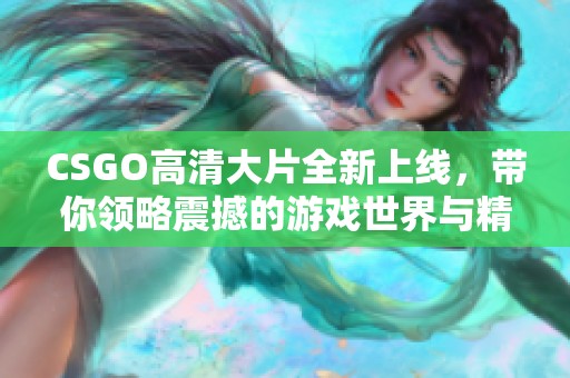 CSGO高清大片全新上线，带你领略震撼的游戏世界与精彩对决