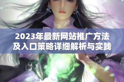 2023年最新网站推广方法及入口策略详细解析与实践指南