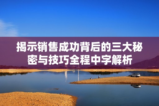 揭示销售成功背后的三大秘密与技巧全程中字解析