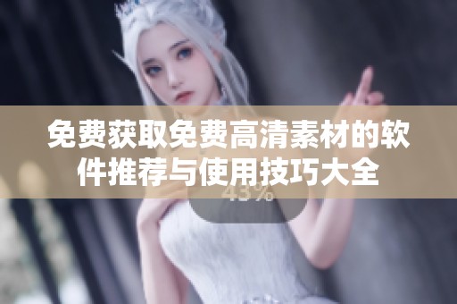 免费获取免费高清素材的软件推荐与使用技巧大全