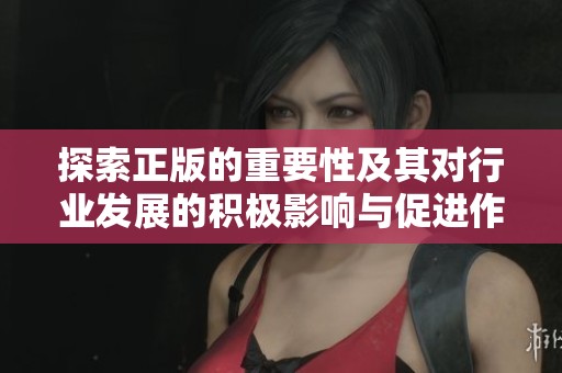 探索正版的重要性及其对行业发展的积极影响与促进作用